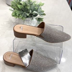 Bisou Bisou by Michele Bohbot, slip on blingin' rhinestone